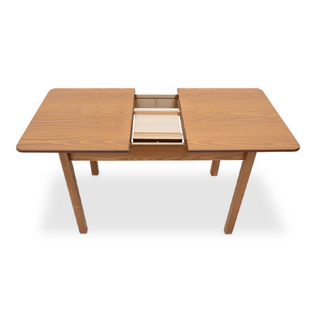 Τραπέζι Bergen Megapap Μασίφ Ξύλο-mdf Επεκτεινόμενο Χρώμα Καρυδί 120/150x68x77εκ.