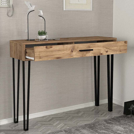 Κονσόλα Μελαμίνης Rochel Megapap Χρώμα Atlantic Pine 120x35x89,8εκ.