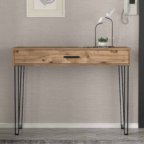 Κονσόλα Μελαμίνης Rochel Megapap Χρώμα Atlantic Pine 120x35x89,8εκ.