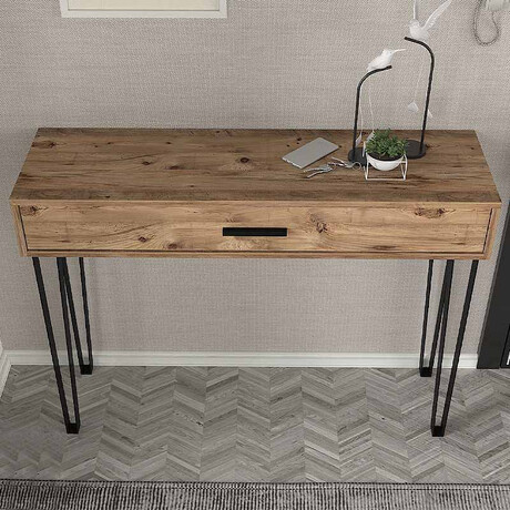 Κονσόλα Μελαμίνης Rochel Megapap Χρώμα Atlantic Pine 120x35x89,8εκ.