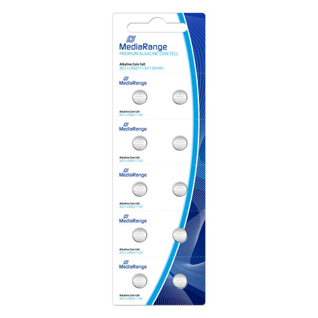 Αλκαλική Μπαταρία Mediarange Premium Coin Cells ag1 1.5v (Lr621) (10 Pack) (Mrbat110)