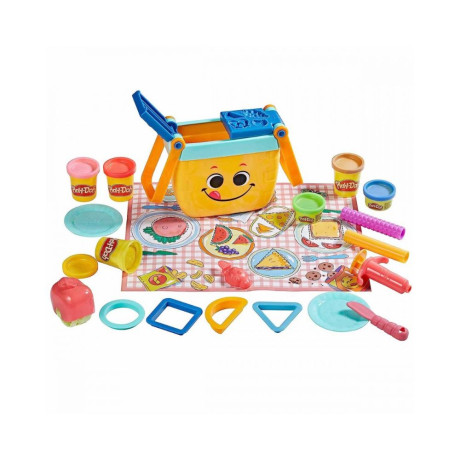 Hasbro Play-doh Πλαστελίνη - Παιχνίδι Picnic Shapes για 3+ Ετών, 6τμχ (F6916) (Hasf6916)