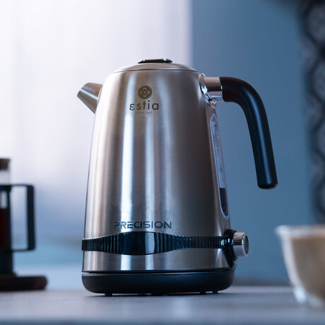 Estia Βραστηρας Precision Ανοξειδωτος 2200w με Θερμοστατη Ρυθμισης Θερμοκρασιας 1.7lt