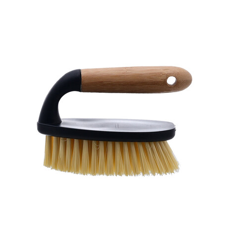 Estia Βουρτσα Καθαρισμου Πατωματος Χειρος Bamboo Essentials Black