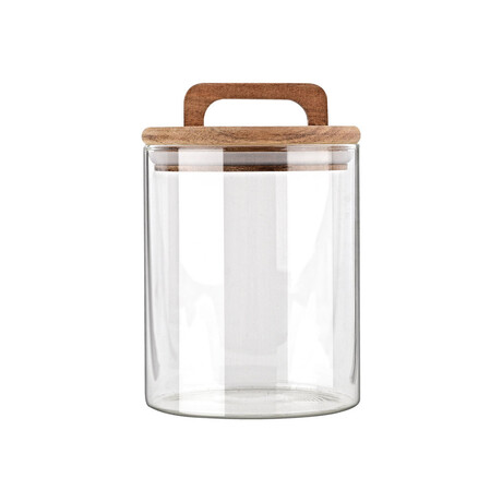 Estia Δοχειο Αποθηκευσης Acacia Γυαλινο 650ml 10x10x14.8cm