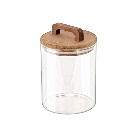 Estia Δοχειο Αποθηκευσης Acacia Γυαλινο 650ml 10x10x14.8cm