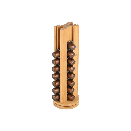 Estia Βαση για Καψουλες Espresso Bamboo Essentials 36 Θεσεων Περιστρεφομενη