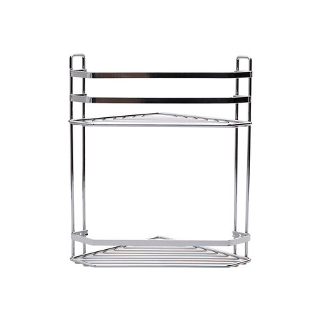 Estia Εταζερα Elegant Μεταλλικη Γωνιακη 2 Θεσεων 32x28x18cm Χρωμιου