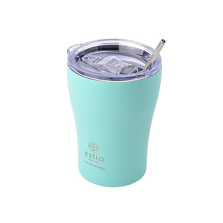 Estia Θερμος Coffee mug Save the Aegean 350ml Bermuda Green