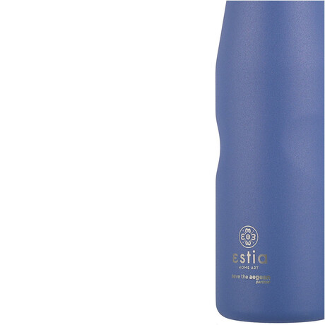 Estia Θερμος Travel Flask Save the Aegean 750ml Denim Blue