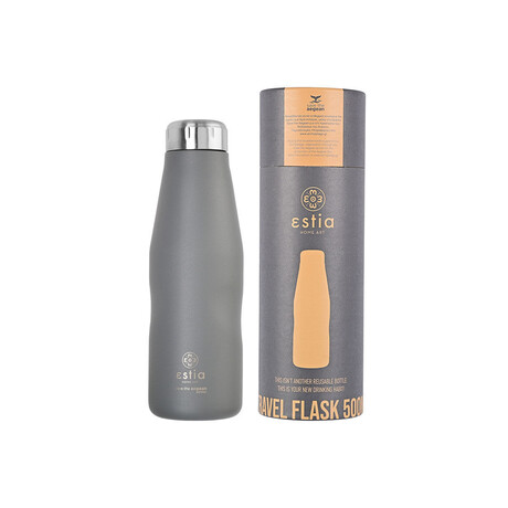 Estia Θερμος Travel Flask Save the Aegean 500ml Fjord Grey