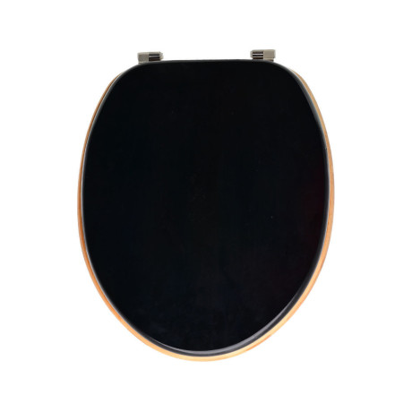 Estia Καπακι Λεκανης Bamboo Essentials Μαυρο