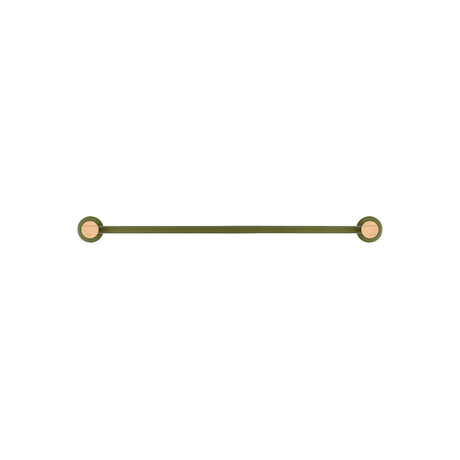 Estia Πετσετοθηκη Επιτοιχια Olive Series  Μονη Μεταλλικη/bamboo 9x65.4x5.2 Λαδι
