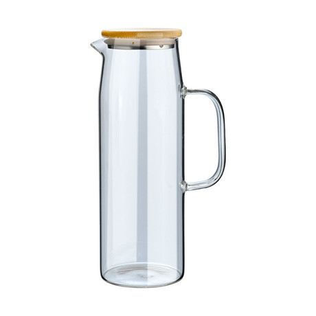Estia Κανατα Bamboo Essentials Γυαλινη 1500ml με Καπακι Estia Κανατα Bamboo Essentials Γυαλινη 1500ml με Καπακι