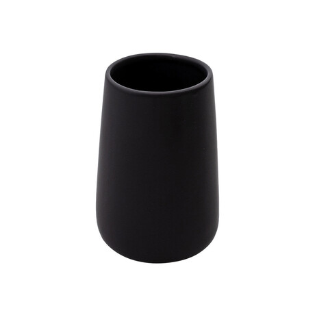Estia Ποτηρακι Μπανιου Bamboo Essentials Πορσελανης Μαυρο