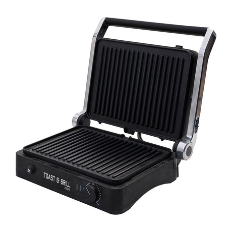 Estia Σαντουιτσιερα Γκριλιερα Toast & Grill 4 Θεσεων 2000w με Αποσπωμενες Πλακες & Θερμοστατη