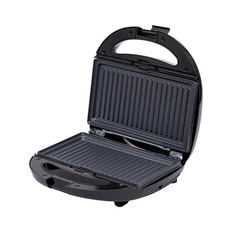 Estia Τοστιερα Black & Inox 2 Θεσεων 850w με Αποσπωμενες Αντικολλητικες Πλακες