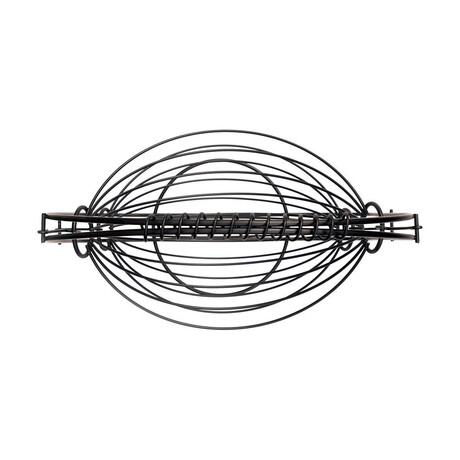 Estia Φρουτιερα 2 Θεσεων Metal Black Μεταλλικη 37χ20x42cm Μαυρη