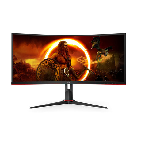 Aoc Cu34g2xp/bk Curved Ultra Wide Gaming Monitor 34'' (Cu34g2xe/bk) (Aoccu34g2xpbk)