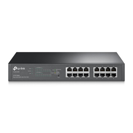 Tp-Link Easy Smart Switch tl-Sg1016pe, 16-Port Gigabit, Poe+, Ver. 3.0