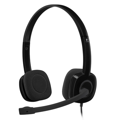 Logitech H151 Headset (Black, Wired) (Logh151)