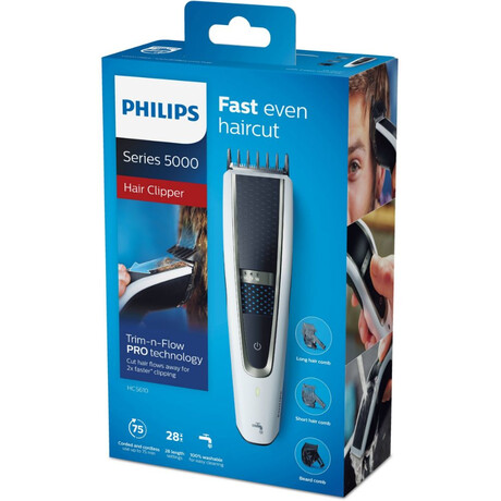 Philips Series 5000 Επαναφορτιζόμενη Κουρευτική Μηχανή Λευκή (Hc5610/15) (Phihc5610.15)