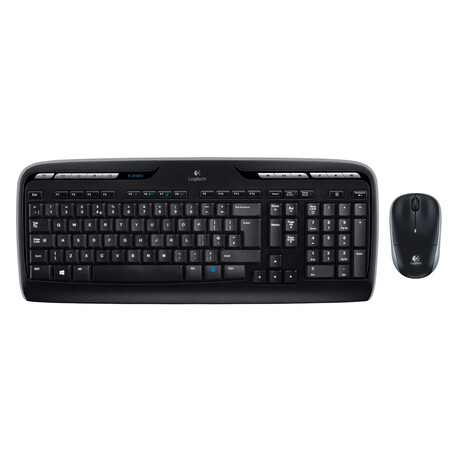 Logitech Mk330 Desktop Combo gr (Black, Wireless) (Logmk330)