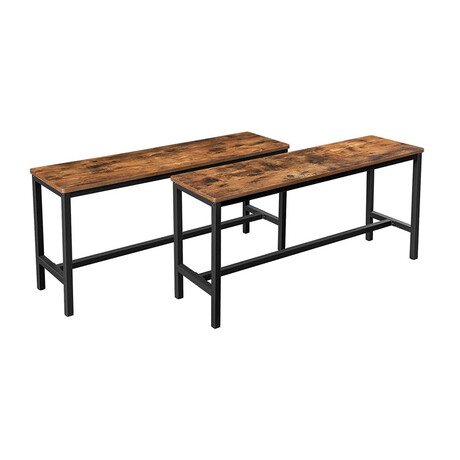 Σετ Μεταλλικοί Πάγκοι Τραπεζαρίας 108 x 32.5 x 50 cm 2 τμχ Vasagle (Ktb33x) (Vasktb33x)