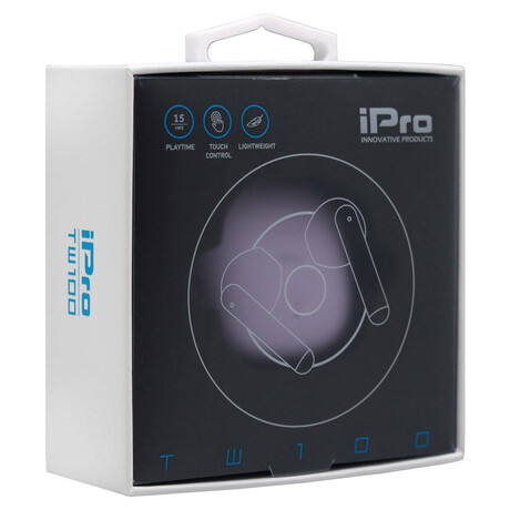 Ipro True Wireless Bluetooth Earphones Tw100 Purple (010701-0255) (Ipro010701-0255) Ipro True Wireless Bluetooth Earphones Tw100 Purple (010701-0255) (Ipro010701-0255)