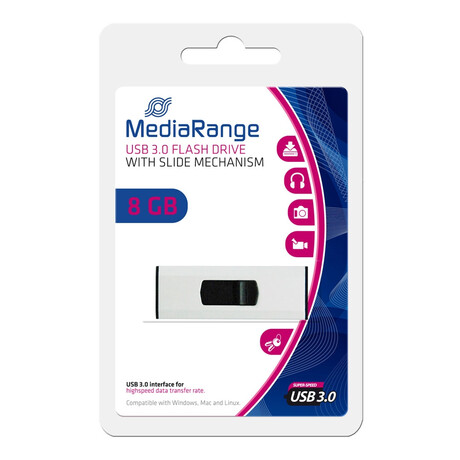 Mediarange usb 3.0 Flash Drive 8gb (Mr914)