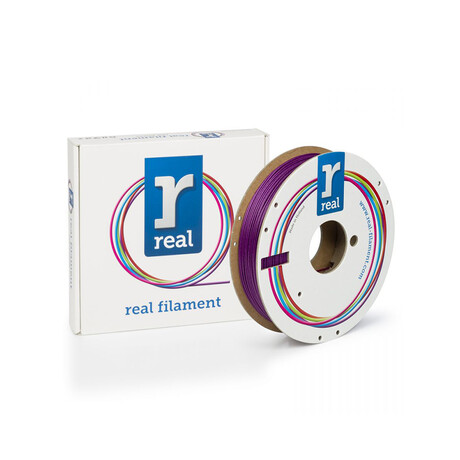 Real pla Sparkle 3d Printer Filament - Sparkle Topaz Purple - Spool of 0.5kg - 1.75mm (Realplasprkpurp500mm175)