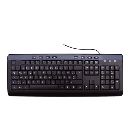 Mediarange Multimedia Keyboard, Wired (Black) (Mros102-gr)