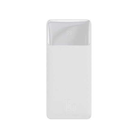 Baseus Bipow Overseas Edition Power Bank 30000mah 15w με 2 Θύρες usb-a και Θύρα usb-c Λευκό (Ppbd050202) (Basppbd050202)
