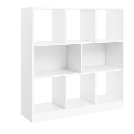 Ξύλινη Βιβλιοθήκη με 8 Ράφια 97.5 x 30 x 100 cm Χρώματος Λευκό  Vasagle (Lbc52wt) (Vaslbc52wt) Ξύλινη Βιβλιοθήκη με 8 Ράφια 97.5 x 30 x 100 cm Χρώματος Λευκό  Vasagle (Lbc52wt) (Vaslbc52wt)