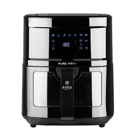 Estia Φριτεζα Αερος Pure fry xl 1700w 9.1lt me Ψηφιακη Οθονη & 8 Προγραμματα Μαυρο