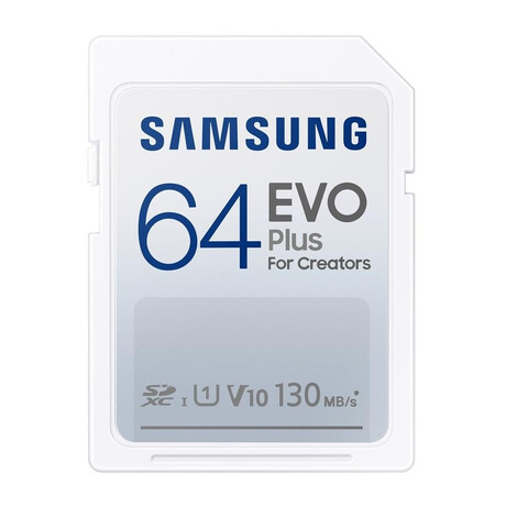 Samsung evo Plus for Creators Sdxc 64gb Class 10 u1 v10 uhs-i (mb-Sc64k/eu) (Sammb-Sc64k-eu)