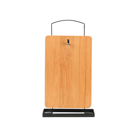 Estia σετ Επιφανειες Κοπης Bamboo Essentials 4 τεμ με Βαση Μεταλλικη