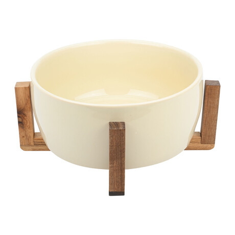 Estia Σαλατιερα Acacia 28cm με Βαση  Ivory