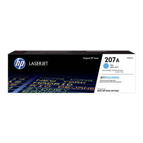 Hp 207a Cyan Laserjet Toner Cartridge (1.25k) (W2211a) (Hpw2211a)