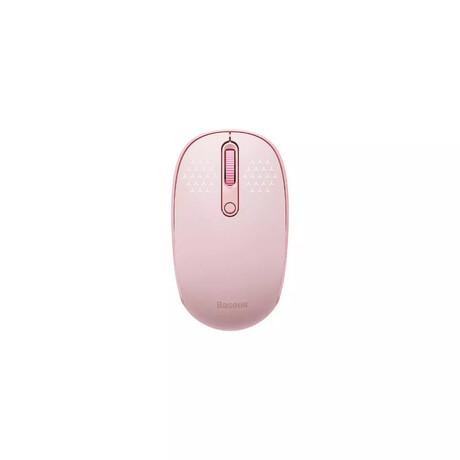 Baseus Wireless Mouse F01b tri-Mode  2.4g Bt5.0 1600 dpi (Pink) (B01055503413-00) (Basb01055503413-00)