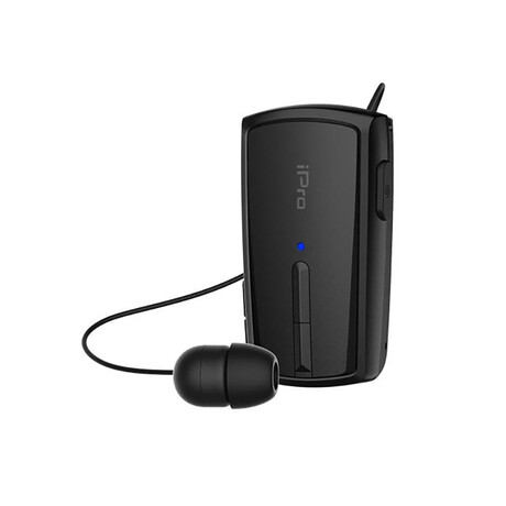 Ακουστικό Bluetooth Ipro Rh120 Retractable Μαύρο (Rh120bl) (Iprorh120bl)