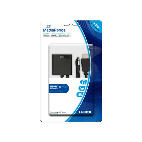 Καλώδιο Mediarange Hdmi/vga Converter With 3.5mm. Audio Socket Black (Mrcs167)