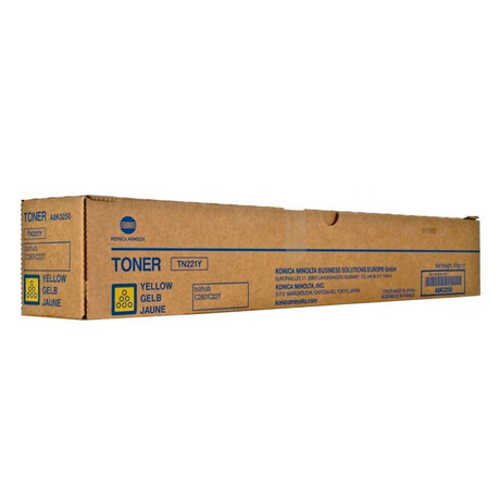 Konica Minolta Bizhub C227/287 Toner Yellow (A8k3250) (Mintn221y)
