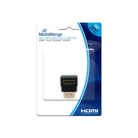 Mediarange Hdmi High Speed Angle Adaptor, Black (Mrcs166)