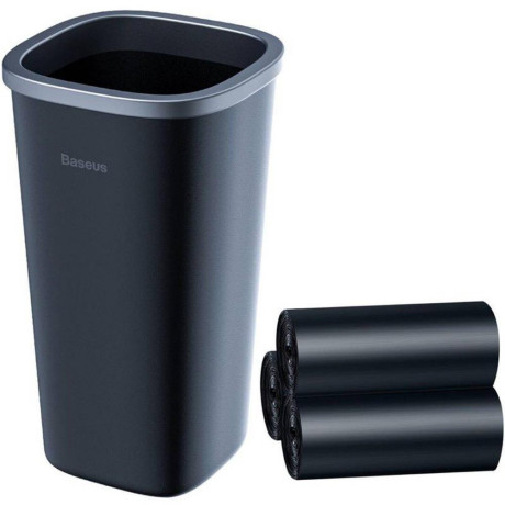 Baseus Δοχείο Απορριμμάτων & 90 Σακούλες Μαύρο (Crljt-A01) (Bascrljt-A01)