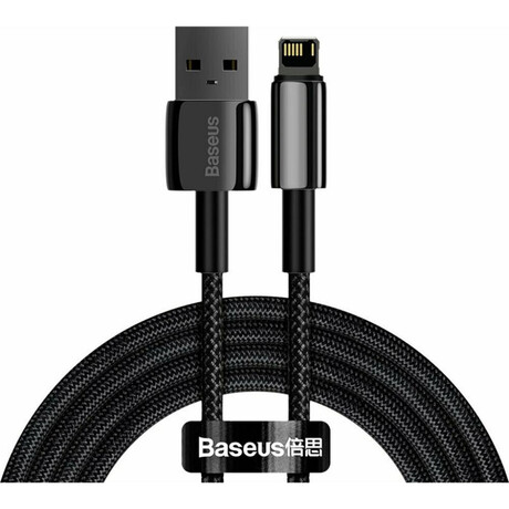 Baseus Tungsten Gold Cable usb to ip 2.4a 2m Black (Calwj-A01) (Bascalwj-A01)