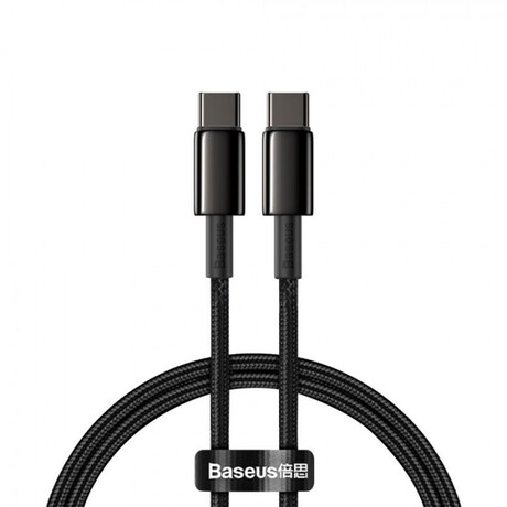 Baseus Tungsten Gold Cable Type-c to Type-c 100w 1m Black (Catwj-01) (Bascatwj-01)