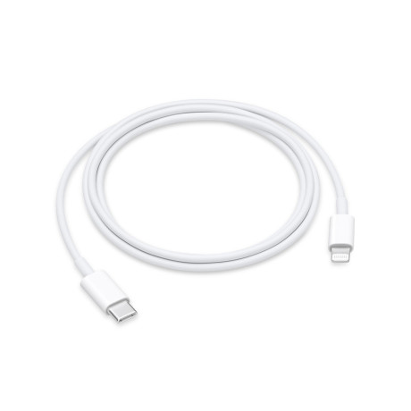 Apple Charge Cable usb-c Male - Lightning Λευκό 1m (Mx0k2zm/a) (Appmx0k2zm/a)