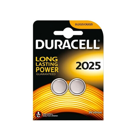 Duracell Long Lasting Power Μπαταρίες Λιθίου Ρολογιών Cr2025 3v 2τμχ (Dllpcr2025)(durdllpcr2025)