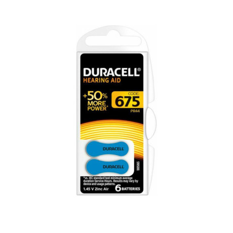 Duracell Activair Μπαταρίες Ακουστικών Βαρηκοΐας 675 1.4v 6τμχ (Aca675mf)(duraca675mf)